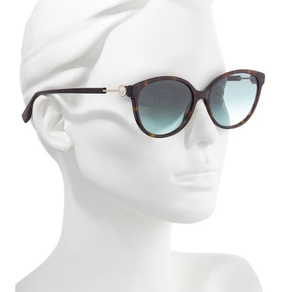 NEW Fendi Women's Cat Eye Sunglasses 57mm Tortoise - Picture 12 of 12
